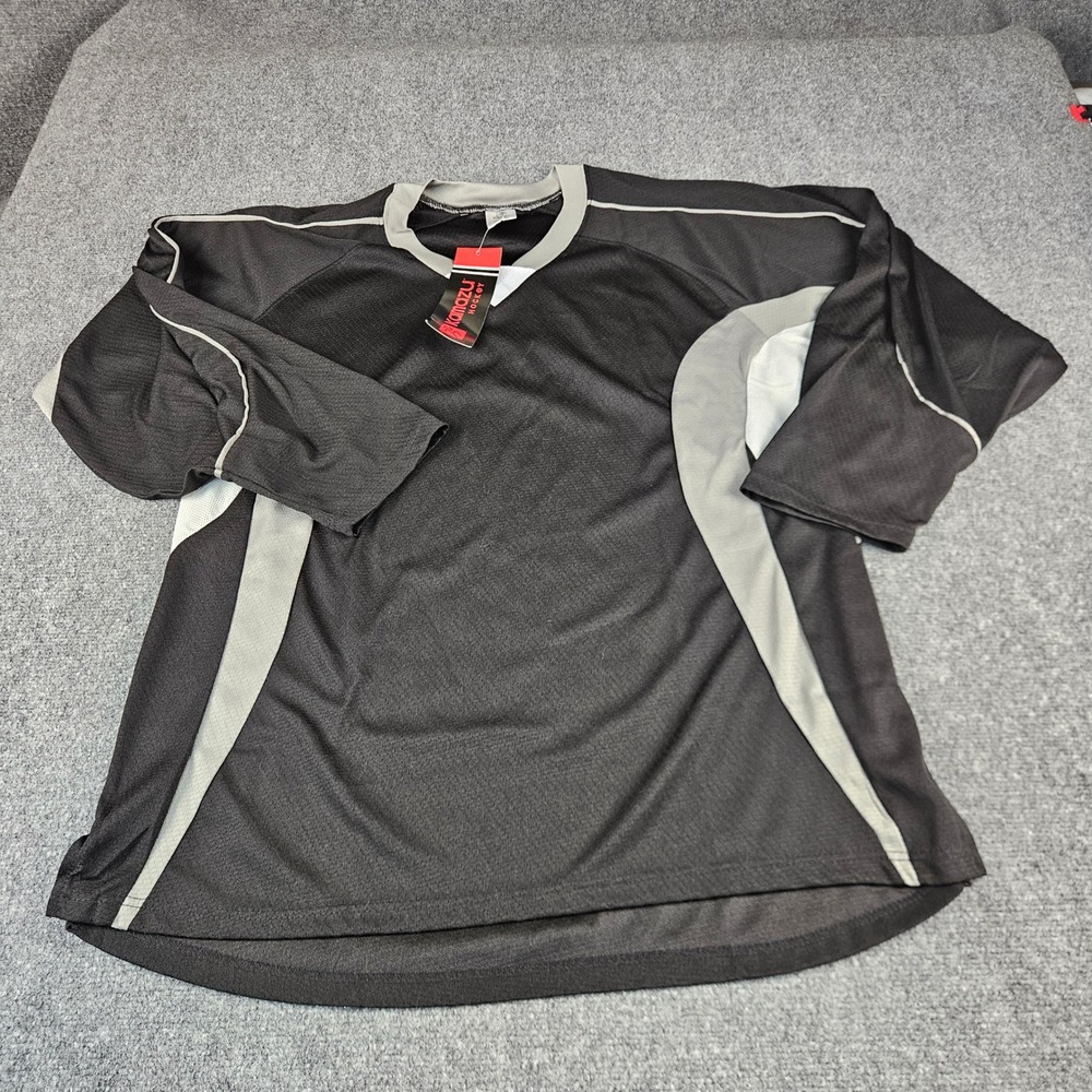 Kamazu Hockey Los Angeles Practice Jersey Mens XL Black Silver White